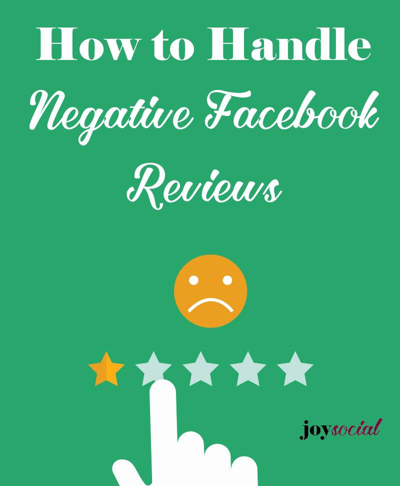 How to Handle Negative Facebook Reviews